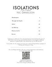 Load image into Gallery viewer, ISOLATIONS FOR SOLO PIANO (BOOK)
